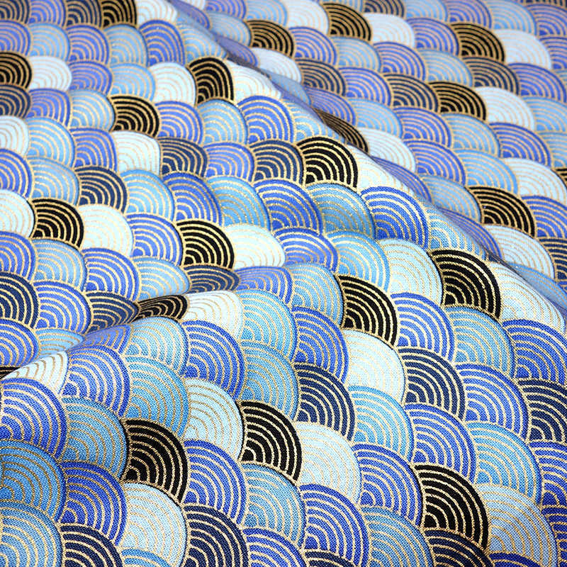 生地50cm*145cm海軍綿布で半メートルの日本の縫製布地DIY着物のための布地子供向け手工芸品P230506