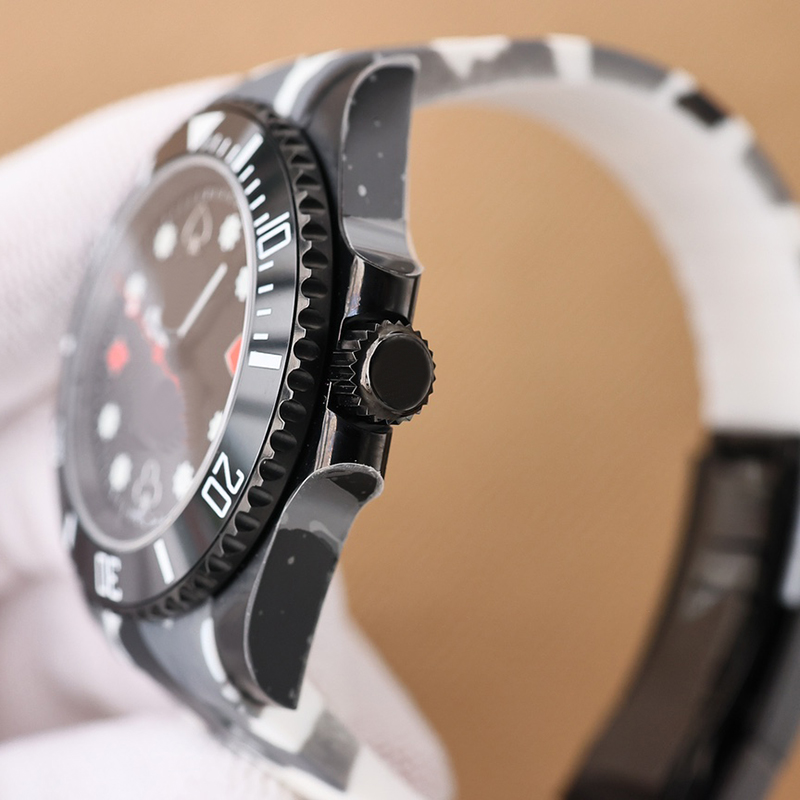 Rubber Strap Watch Automatic Mechanical 2824 Movement Men 40mm Sapphire Wristwatch Business Wristband Montre de luxe