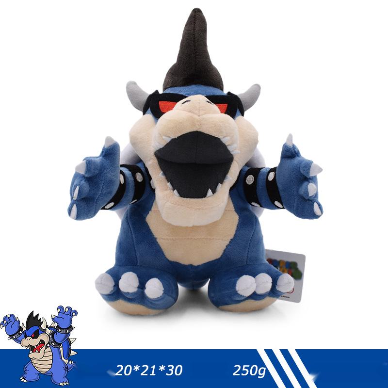 도매 Mary 시리즈 Bowser Fire Dragon Blue Dark Ultimate Great Devil Plush Toy 어린이 게임 플레이 메이트