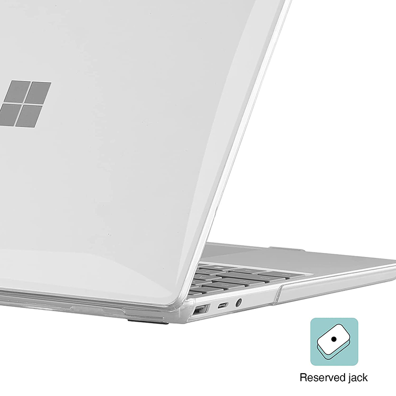 Microsoft Surface Laptop Go 1/2/3/4 12,4 pollici Crystal Clear Protector Hard Front Back Custodie laptop Full Body Shell Cover