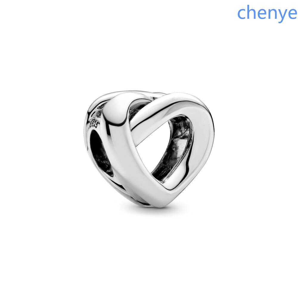 925 Argent Fit Pandora Charm Saint Valentin Fête des Mères Amour Série Amour Rempli Pendentif Bijoux Perlés Perle Balancent Mode Charmes Ensemble Pendentif DIY Fine Perles Bijoux