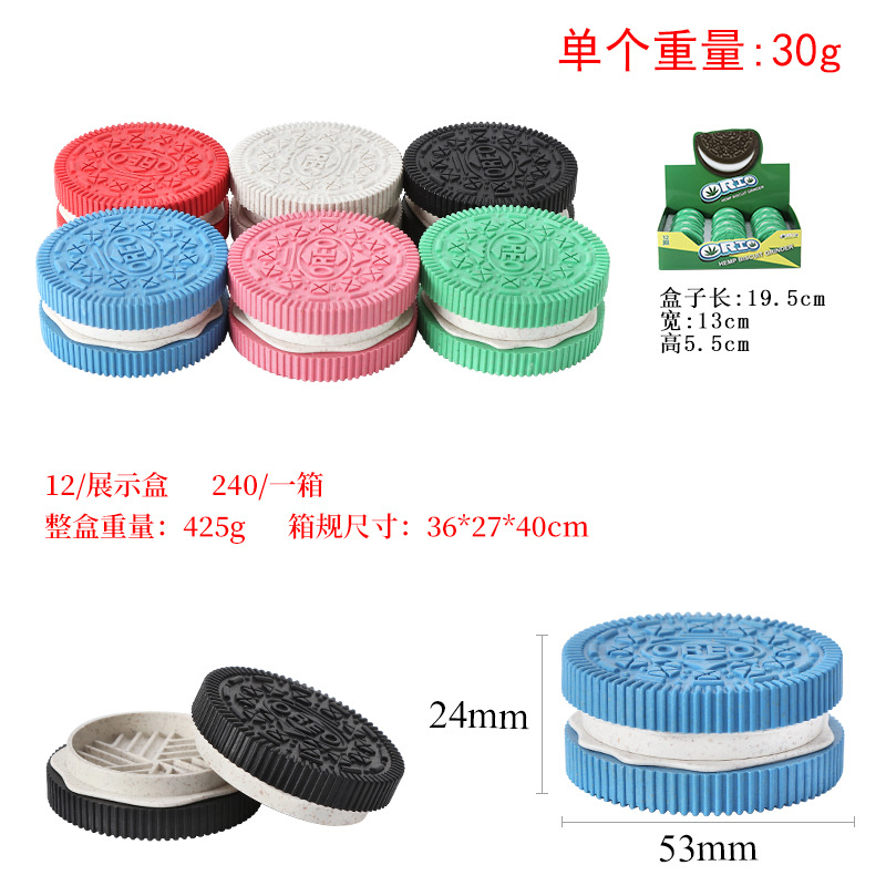 Smoking Pipes New degradable material plastic cigarette grinder 2-layer 53MM creative cigarette grinder