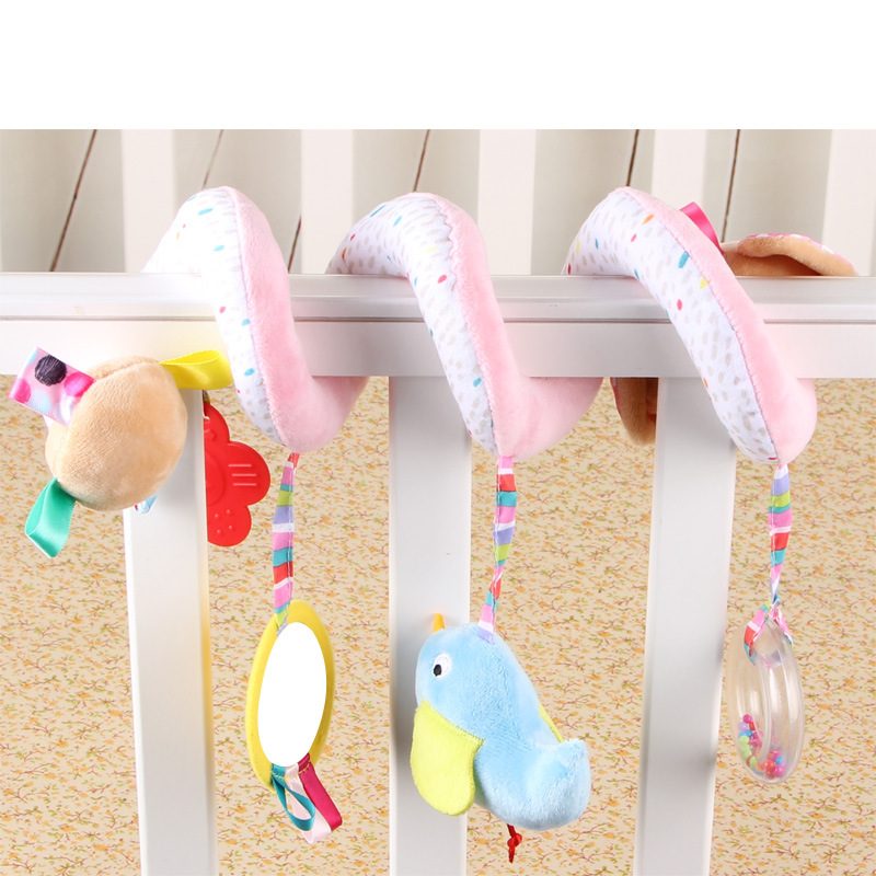 Yeni doğan hayvan yumuşak çıngıraklar teether oyuncak yatak asılı zil peluş oyuncak bebek sevimli fil eşek bebek hediyeleri 01Y9745101