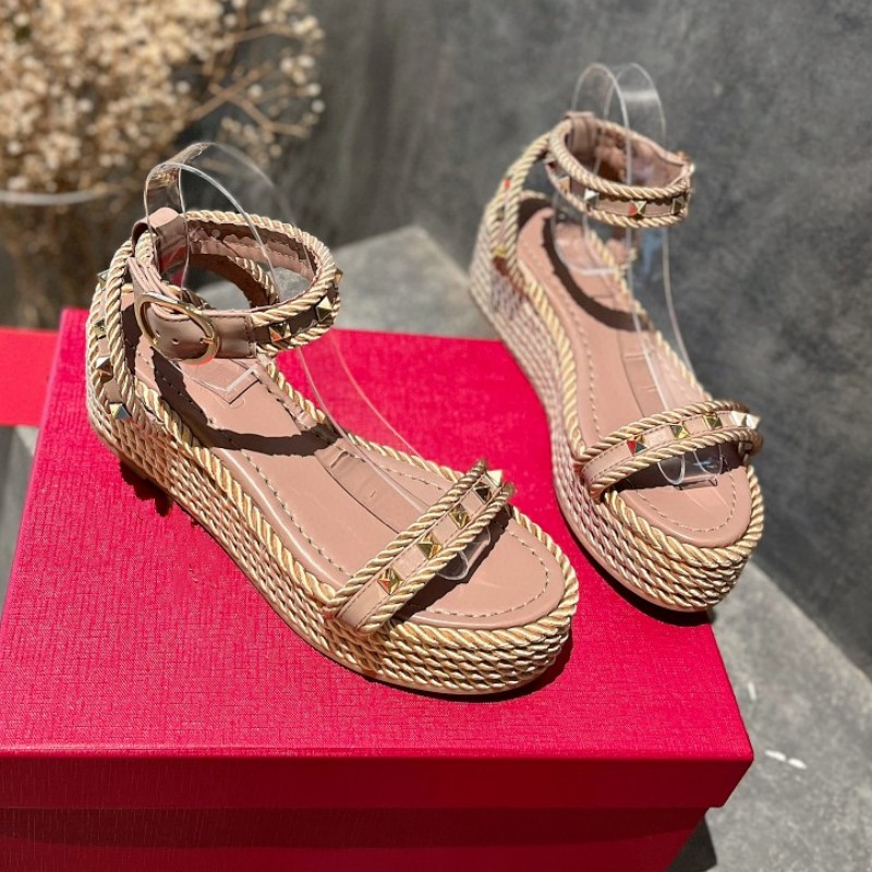 plataforma sandálias femininas rasas sapatos rasos decoração de unhas design de marca chinelos casuais antes de 4 cm com 10 cm de altura sandálias de couro antes de 3,5 cm com 6,5 cm