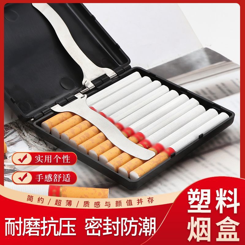 Sigara Boruları Ultra İnce 20 Paket Klipsi Sigara Kılıfı Plastik Koruma ve Sızdırmazlık, Sıkıştırmaya Dayanıklı Saklama Kutusu