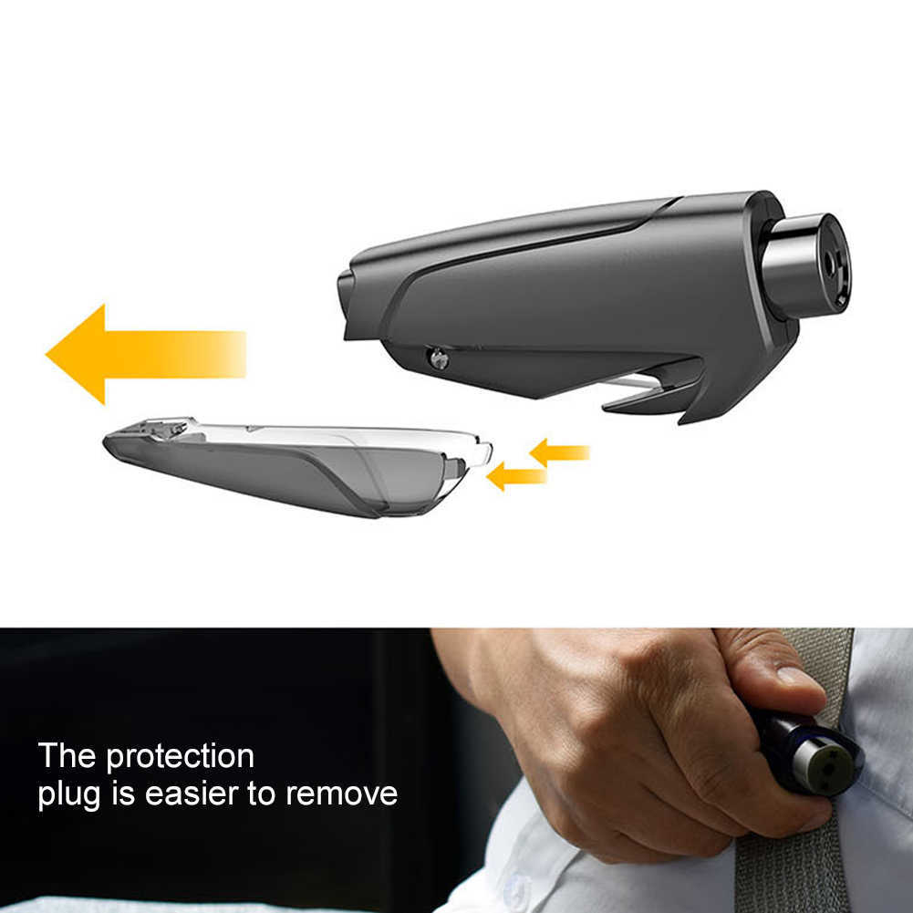 New Car Safety Hammer Window Breaker Emergency Escape Safety Tool Life-Saving Portable Seat Belt Cutter Car Break Glass Rescue Tool