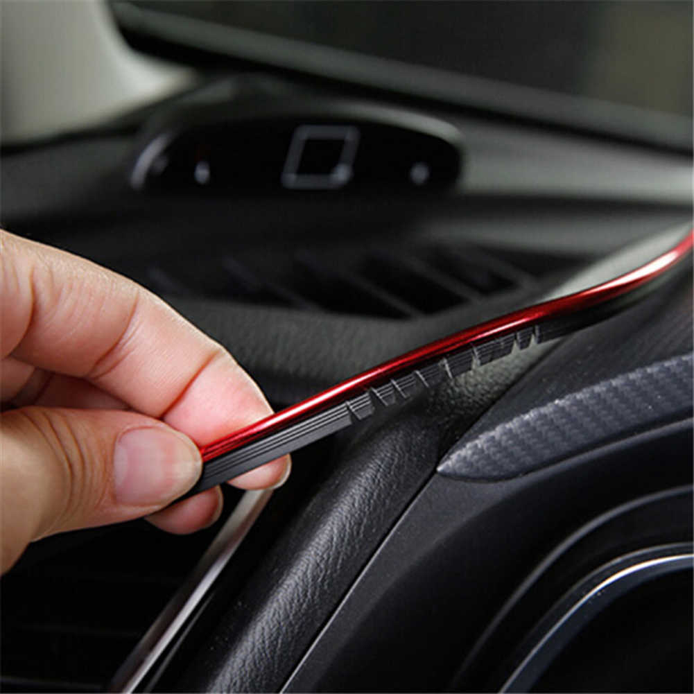 Nieuwe 5m auto interieur Molten Trim Strip Deur Gap Edge Decoratieve lijn Auto Accessorie