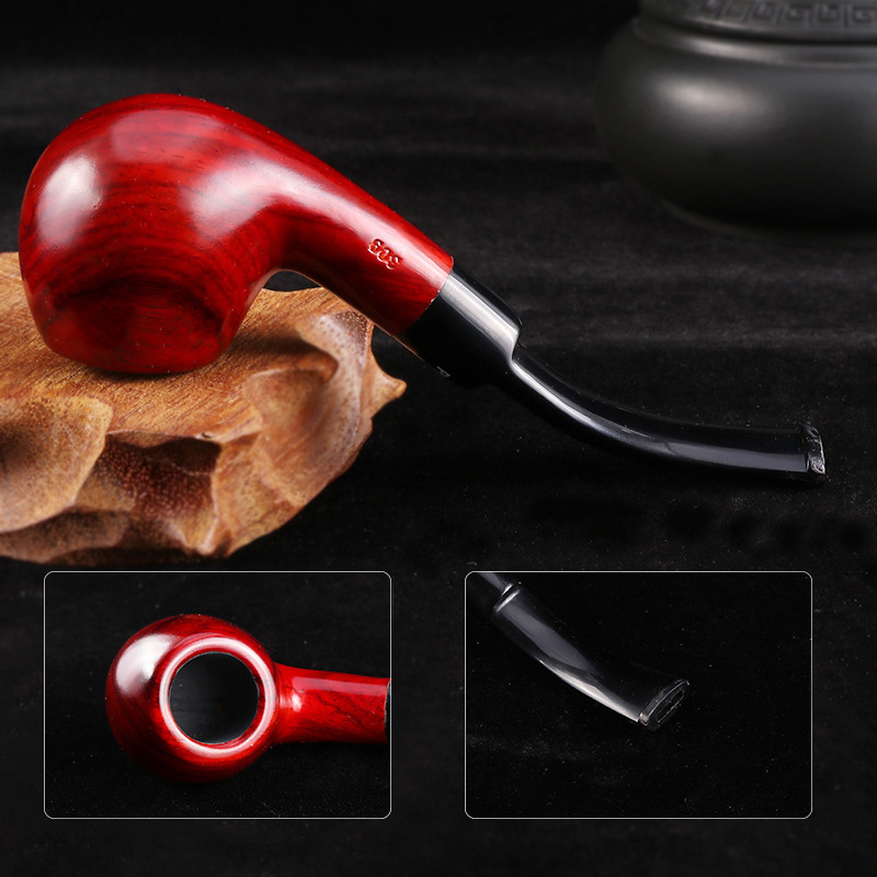 Smoking Pipes Solid wood rosewood detachable filter cleaning pipe