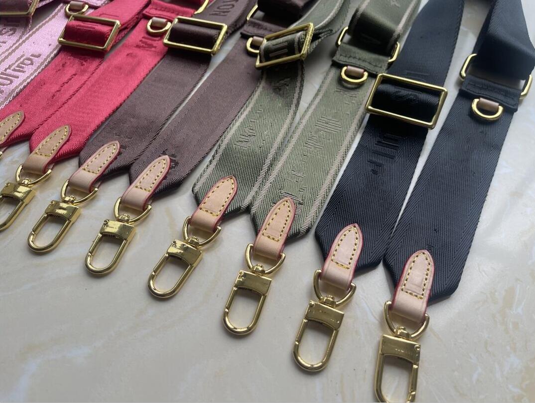 Leather Canvas strap shoulder straps Designer bag Sale pink black brown shoulder straps Accessories set bags women crossbody bag canvas Bag Parts