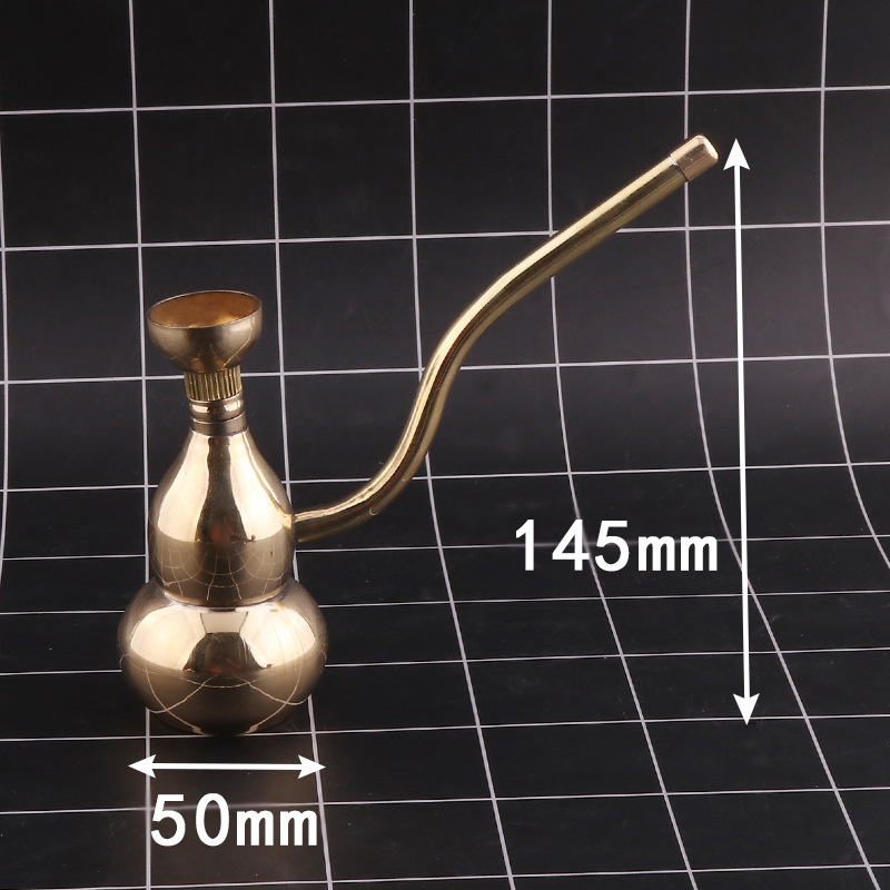 Rury palenia Mini Hookah Przenośna magneetyczna mosiężna metalowa rura