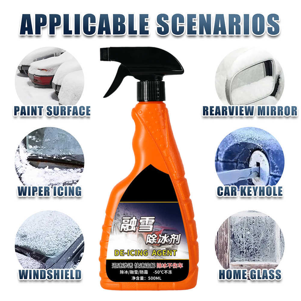 Spray dégivreur pour pare-brise de voiture, 560g, dissolvant de neige, dégivrage, Agent de fonte de glace pour vitres de voiture, rétroviseur, porte, nouveau, hiver