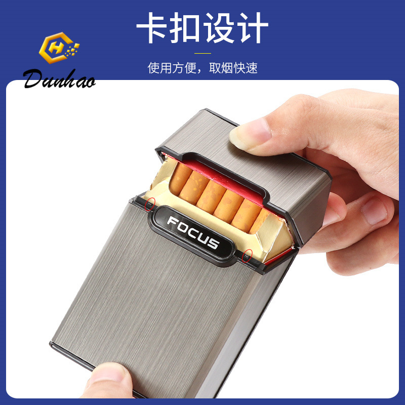 Smoking Pipes 20 pack full pack flip cigarette case moisture-proof storage box