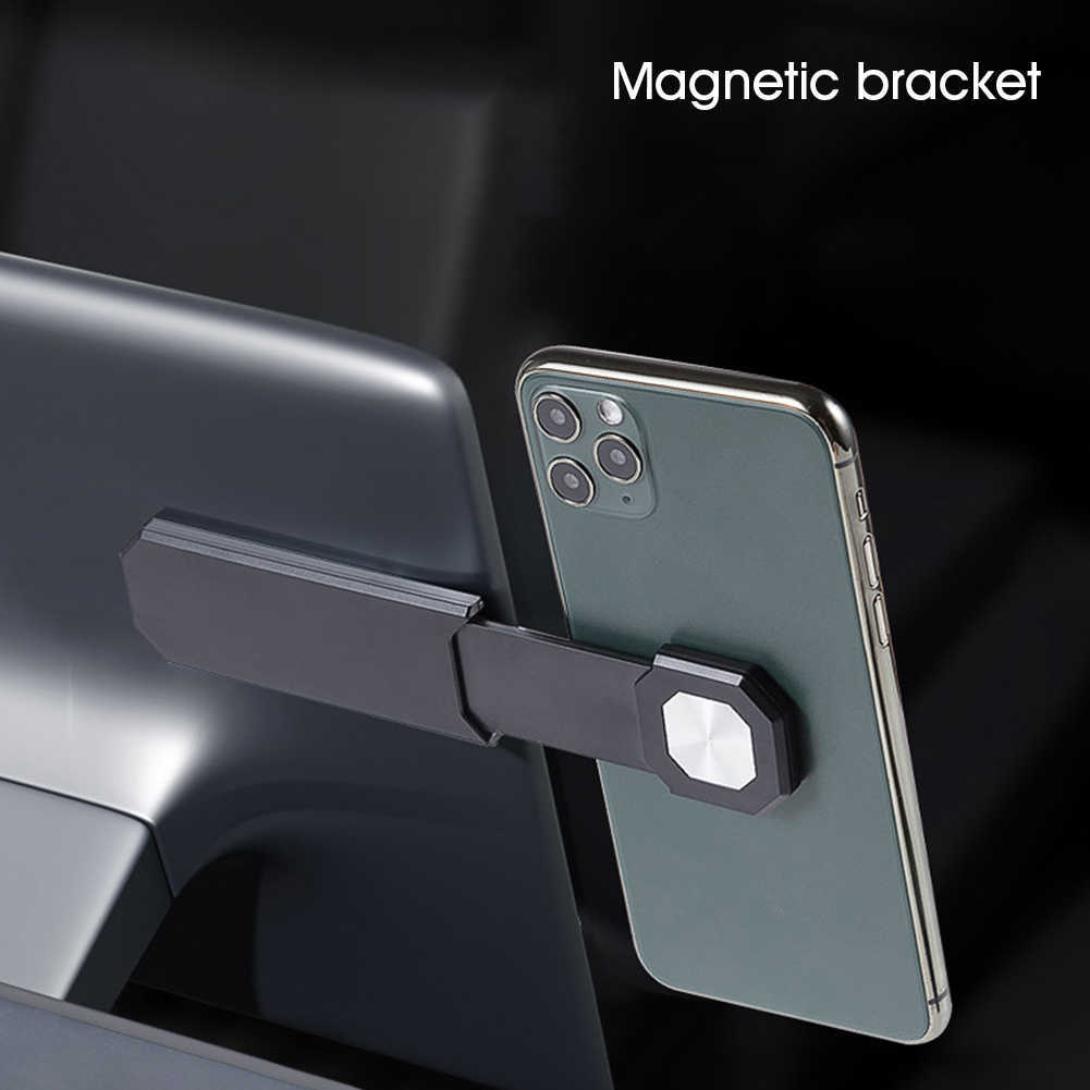 New Car Phone Holder Magnetic Touch Screen Side Phone Mount Adjustable Monitor Expansion Bracket for Tesla Model 3 Y X S