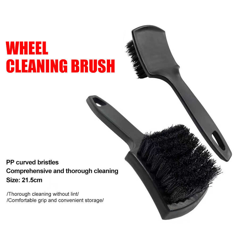 1st bildäckfälsborste rengöringssats Auto Wheel Cleaning Brush Car Detaling Cleaning Tire Mat Washing Tools Auto Accessories