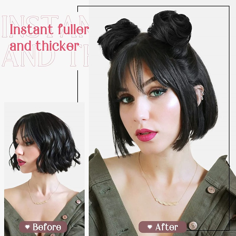 Claw Clip in Hair Bun Messy Space Bulls Hair Piece Extensions Hair Accessories Hairpieces For Women Girls