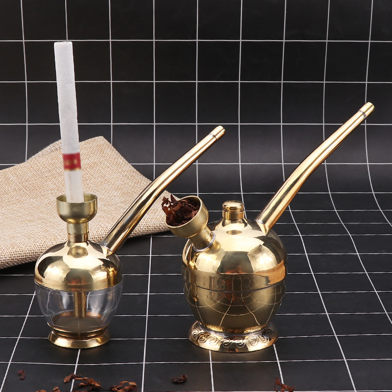 Smoking Pipes Hot selling copper alloy pipe water filtration dual purpose smoking filter