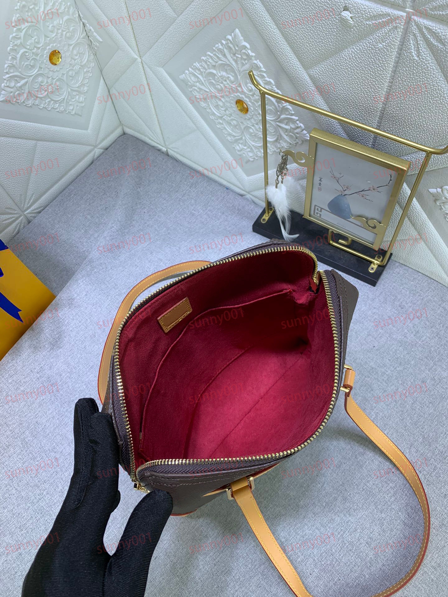 中世のスロー枕バッグ古い花のデザインクロスボディバッグビンテージ用途ロング2つのストラップバッグラグジュアリーダブルジッパー財布