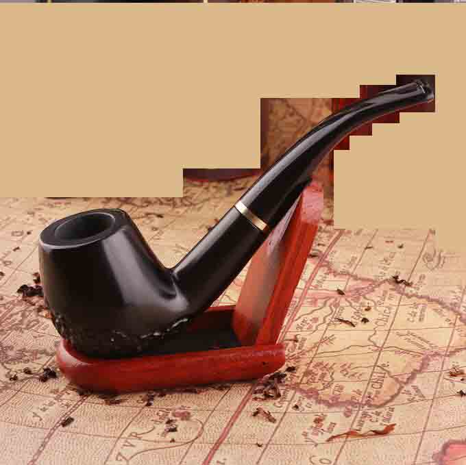 Black rouge noir ébène à la main tabac à tabac à tabagisme Filtre Filtre de fleurs en bois Modèles d'outils accessoires 5 styles