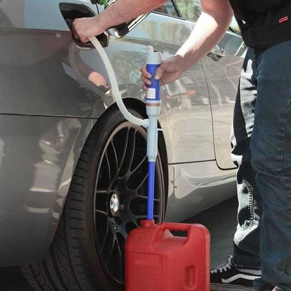 New Portable Liquid Oil Transfer Pump Handheld Pump Battery Operated Liquid Transfer Tools Manual Oil Pump Siphon Fuel Siphon Hose