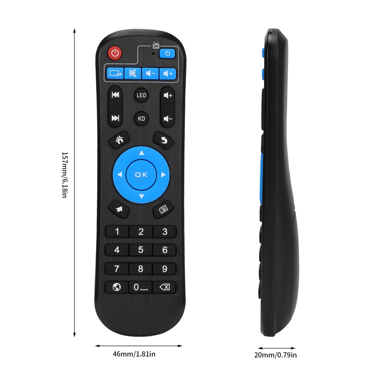 Ersättare fjärrkontrollkontroll för MXQ-4K MXQ H96 Pro T9 x96 mini T95Z Plus x88 T95 Max Plus Smart Android TV Box Remote Control