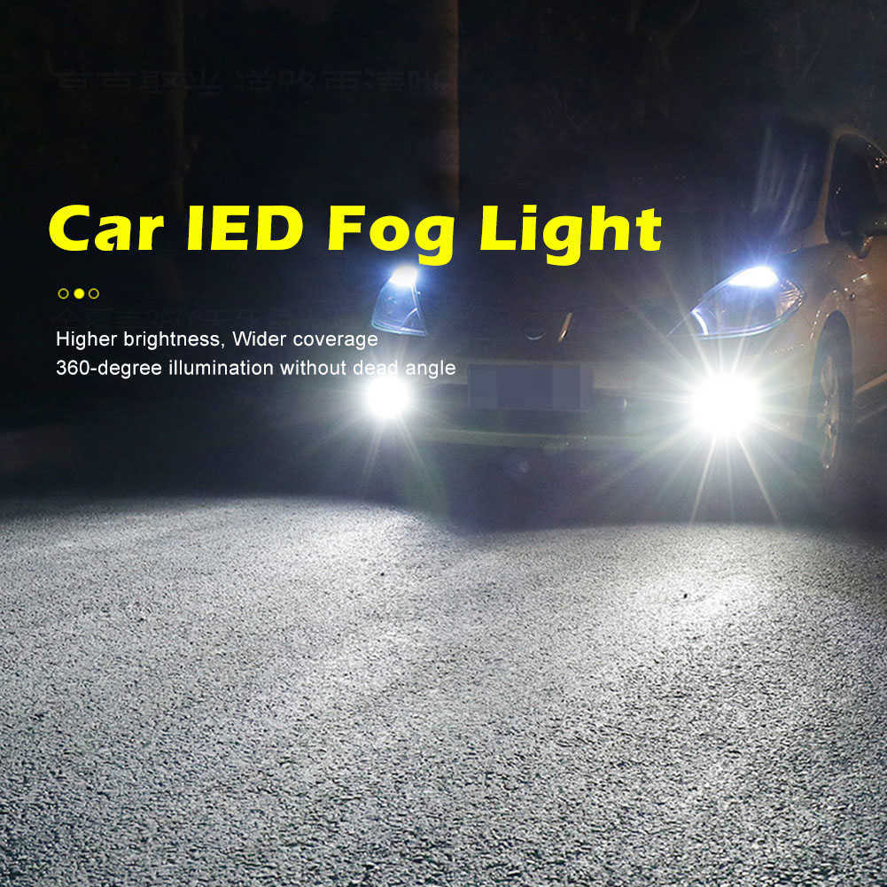 Nouveau 2 pièces H8 H11 voiture LED ampoule H4 H7 H9 H1 9005 9006 lampe à LED Super lumineux voiture antibrouillard jour conduite lumière courante 12V 6000K blanc