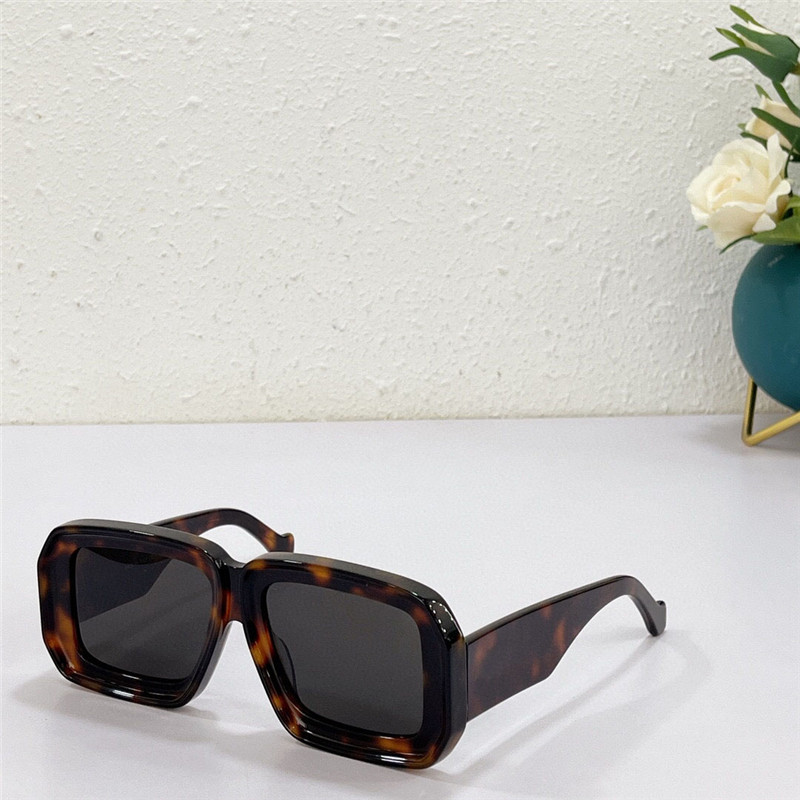Nowe modne okulary przeciwsłoneczne 40064 duża kwadratowa ramka prosty i żywy styl barceloński popularne okulary ochronne na zewnątrz uv400