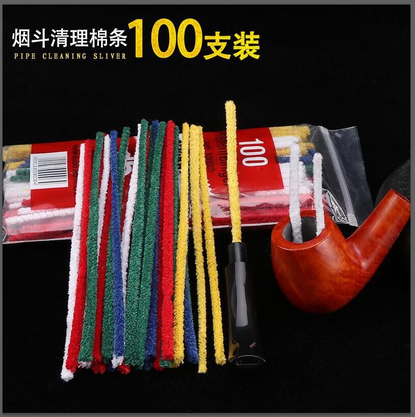 喫煙パイプ100個の色の綿パイプアクセサリーと消耗品の掃除