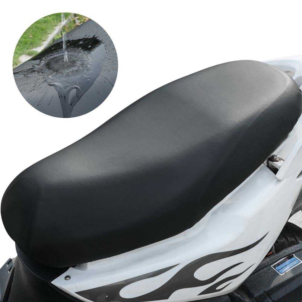 Ny motorcykel Regn Seat Cover Universal Flexibel vattentät sadelöverdrag svart 3D -damm UV -solsås Skydda motorcykeltillbehör