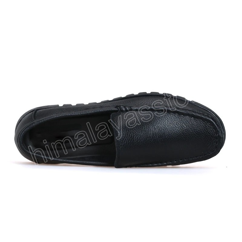 Hommes chaussures en cuir véritable noir marron hommes chaussures plates classique couture à la main hommes chaussures plates Zapatos Hombres grande taille 37-48