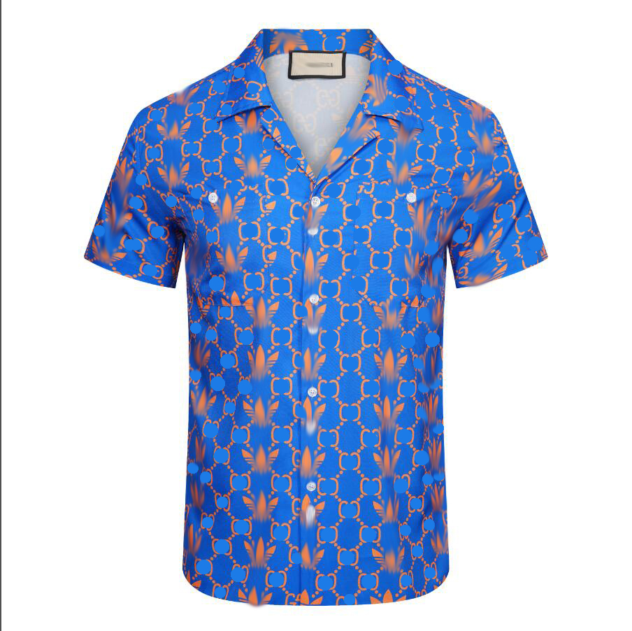 Moda Treino Masculino Conjuntos Havaianos Camisetas Estampadas Verão Manga Curta Camisa de Botão Calças de Praia Streetwear Casual Masculino M-3XL