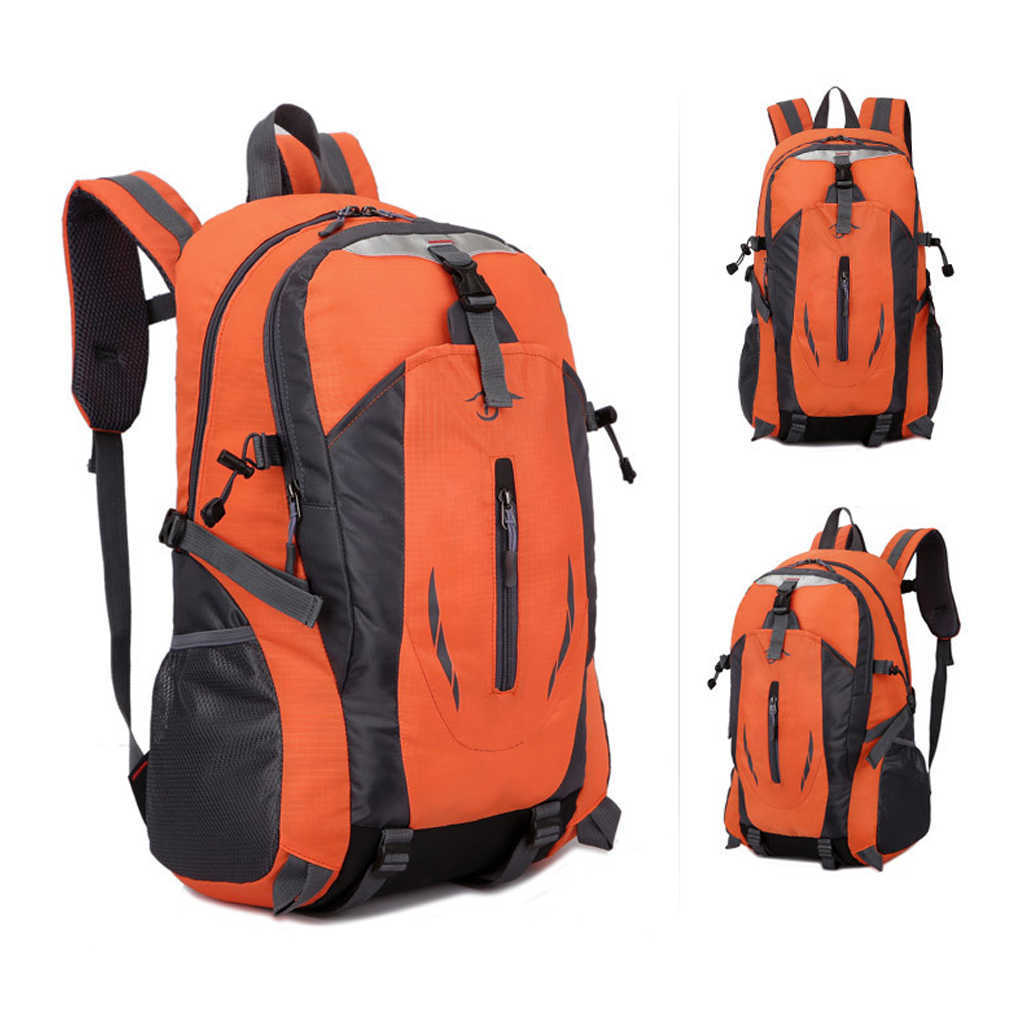 Backpacking Packs Ryggsäckar Vandring Travel Vattentät 36-55L utomhus Nylon Sports Rucks klättring av fiske fritid Kvinnor män väska svart P230508