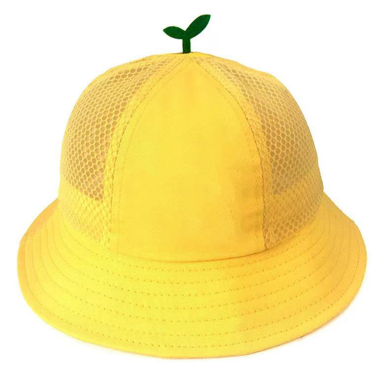 Cappello giallo bambini Cappello super carino e rinfrescante Cappello da pescatore scuola elementare Scuola materna Cappello da vaso bambini Genitore Figlio