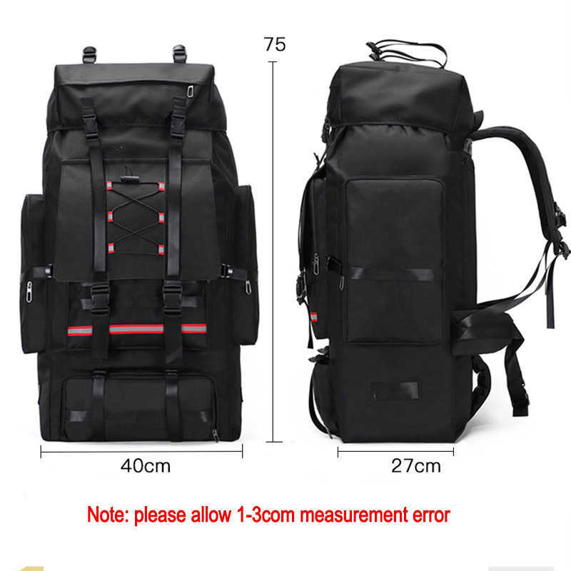 Backpacking Packs 130L 90L Large Camping Bag Army Backpack Men's Outdoor Travel Shoulder Hiking Trekking Trip Luggage Tactical Bags Mountaineering P230508