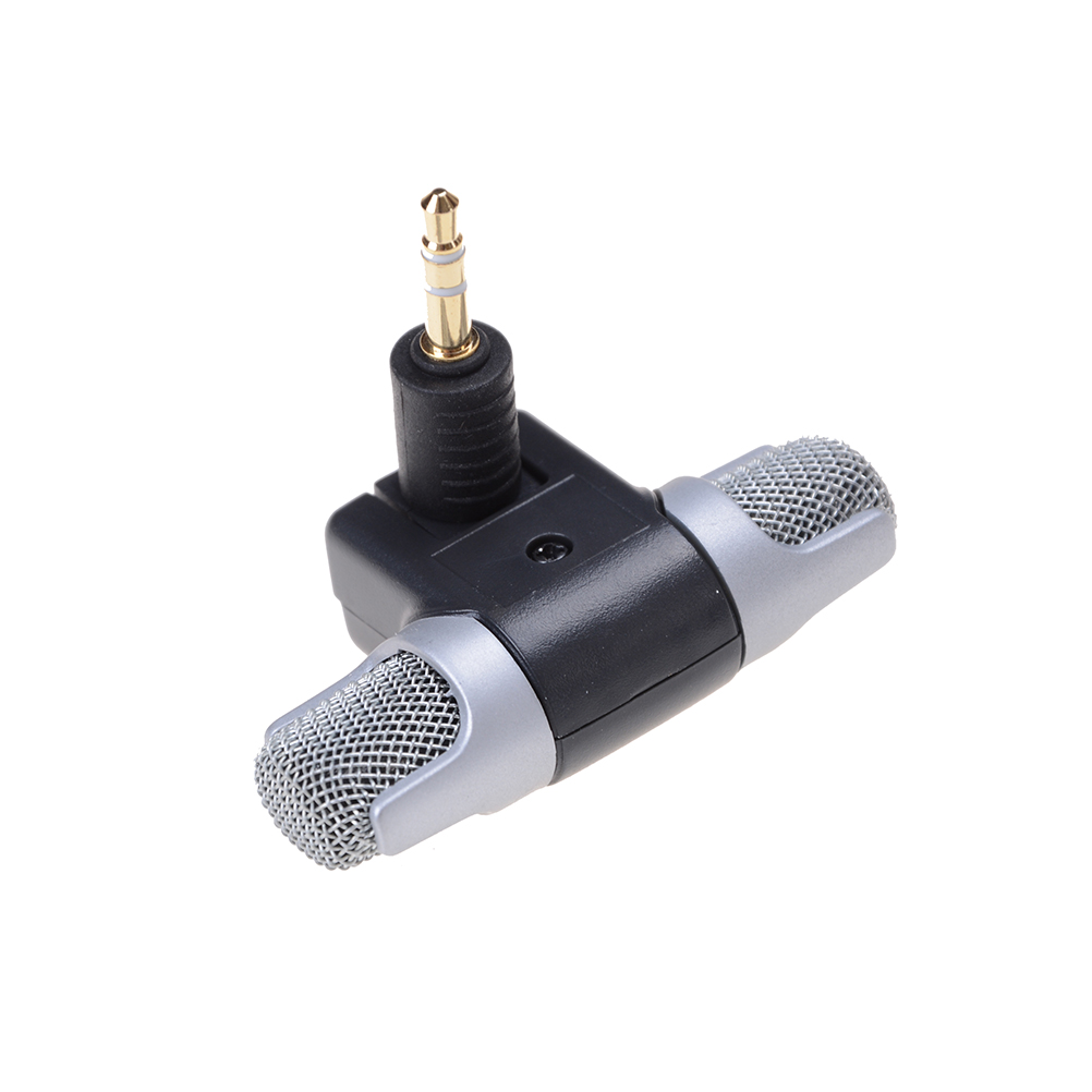 ECM-DS70P için Taşınabilir Mini Bilgisayar Mikrofon Mikrofon Stereo Elektret Kondenser IOS/Android Akıllı Telefonlar için Sesli Ses 3.5mm Mini Mikrofon