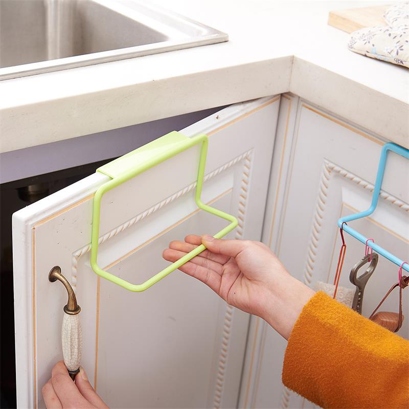 Kitchen Organizer Towel Rack Hanging Holder Bathroom Cabinet Cupboard Hanger Shelf For Kitchen Supplies Accessories Hot