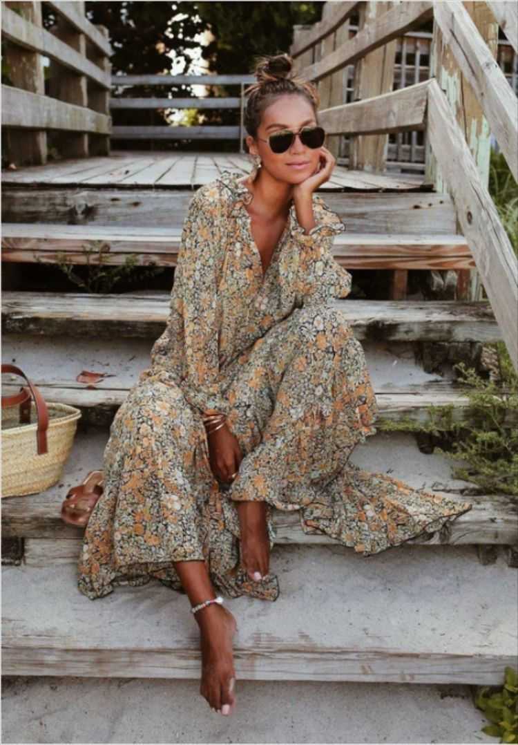 Swimwear femminile 2023 Autunno BOHIAMAN Abito lungo Oversize Beach Dresses Elegant Elegant Fashion Casual Casual Shello Shelge Ladies Abiti Y23