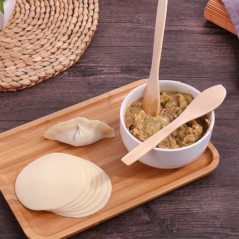 Wooden Spoon Multifunction Butter Spreader Dumpling Filling Spoons Dumpling Wonton Stuffing Spoons Dumpling Wrappers LX5587