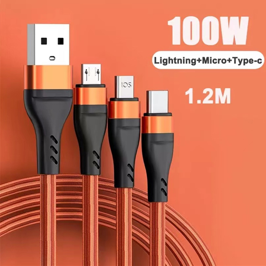 Tête de charge ultra rapide T3 avec câbles de données de type c Chargeur adaptateur secteur USB pour chargeurs rapides de téléphones portables