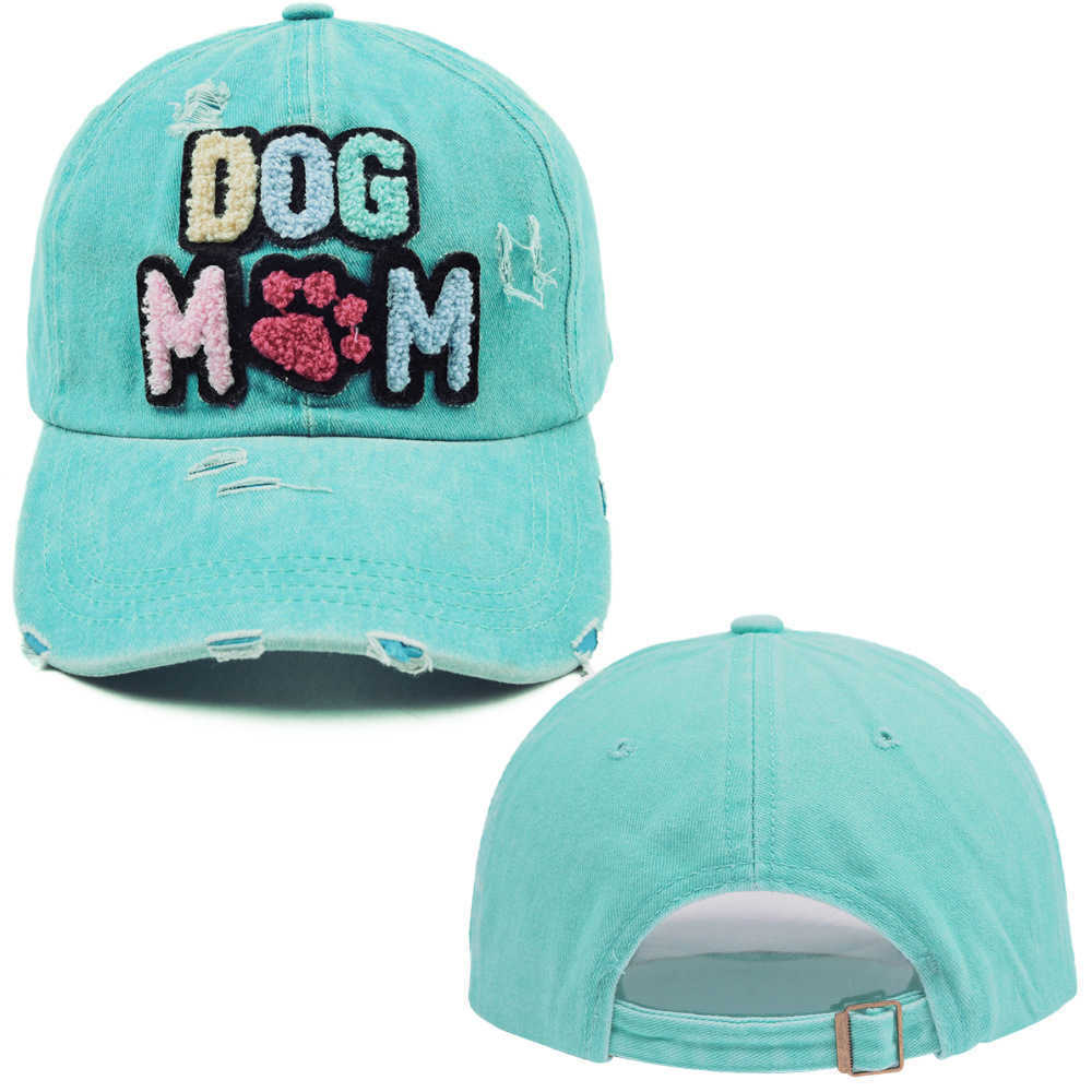 Snapbacks Nuovo lettera Dog Mom Baseball Cap da baseball Donne da donna Lavanata visiera Fascifica Chapeau Cotton Cotton Casquette Gorras Para Mujer G230508