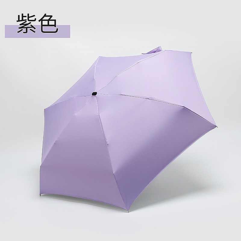 Umbrella Sun Rain Women Flat Lightweight Umbrella Folding Sun Umbrella Mini Umbrella Small Size Easily