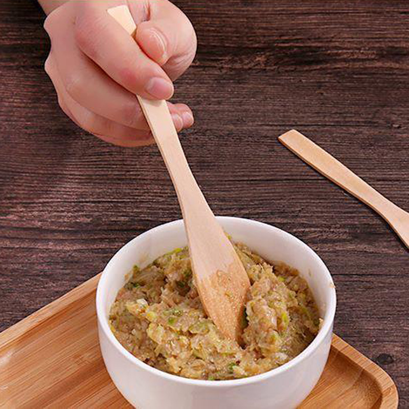 Wooden Spoon Multifunction Butter Spreader Dumpling Filling Spoons Dumpling Wonton Stuffing Spoons Dumpling Wrappers LX5587