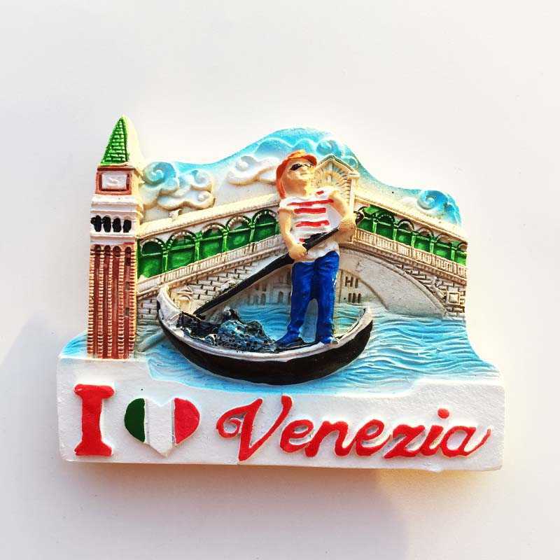 Kühlschrankmagnete Italien-kompatible Kühlschrankmagnete Kühlschrank-Souvenir für Touristen Madrid Florenz Toscana Simione Lecce Venedig Geschenk P230508