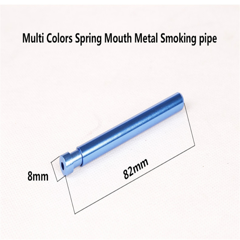 Rökande rör färgade metall aluminiumlegering fjäder liten rör med en längd av 82 mm