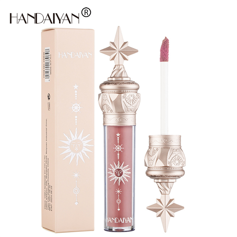 Handaiyan Lip Gloss Longlasting Glitter Red Nude Lipstick Liquid Proof Proof Makeup Luminous Makeup Makeup