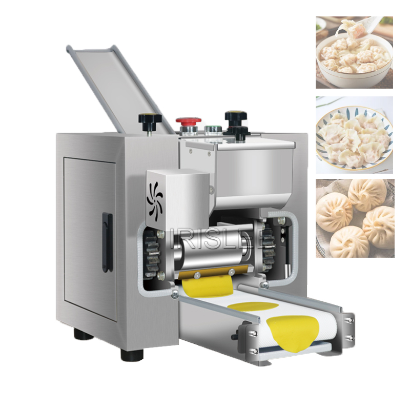 110V/220V roestvrij staal automatisch wonton dumpling skin machine/roti chapati dumpling wrapper maker