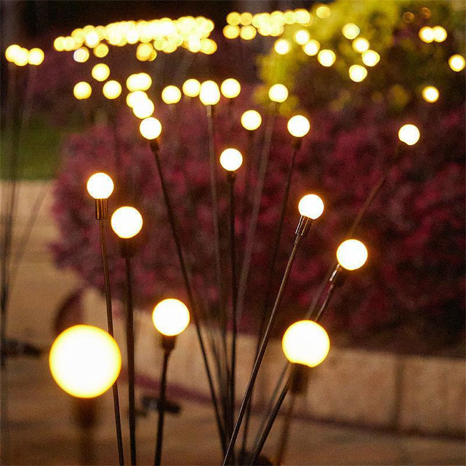 Luci lucciola solari, lampada da giardino Luci da giardino, 6 8 10LED Starburst Luce ondeggiante, Ondeggiamento al vento, Impermeabile esterni, Luci decorative Cortile Patio Percorso campeggio