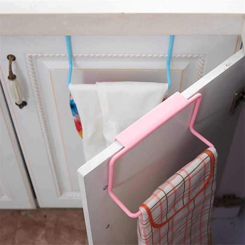 Kitchen Organizer Towel Rack Hanging Holder Bathroom Cabinet Cupboard Hanger Shelf For Kitchen Supplies Accessories Hot