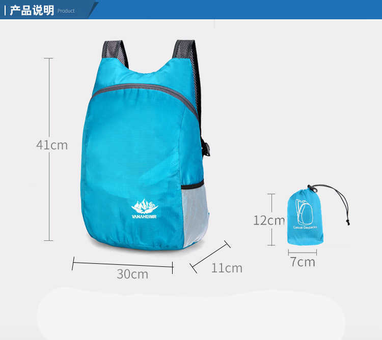 Bolsas de sacolas ao ar livre Saco dobrável Backpack de movimento de alto volume leve à prova d'água Homens de viagem para homens de viagem P230508