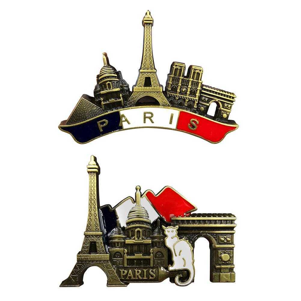 Fridge Magnets 3d paris france metal fridge magnet decoration sticker paris france fridge magnet travel souvenir gift P230508