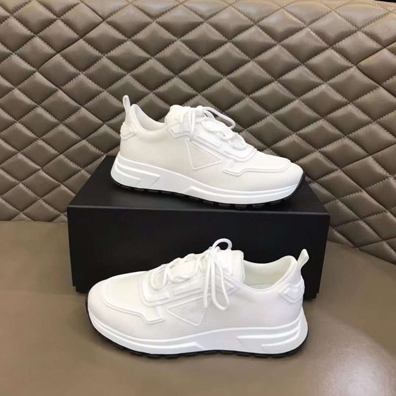 Mode luxe hommes chaussures décontractées à la mode mollet souple course baskets Italie délicat noir blanc bleu bas hauts bande élastique en cuir designer occasionnels formateurs boîte ue 38-45